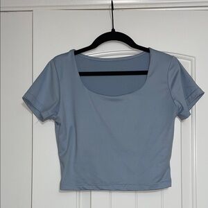 Sky Blue Women's Crop Top
